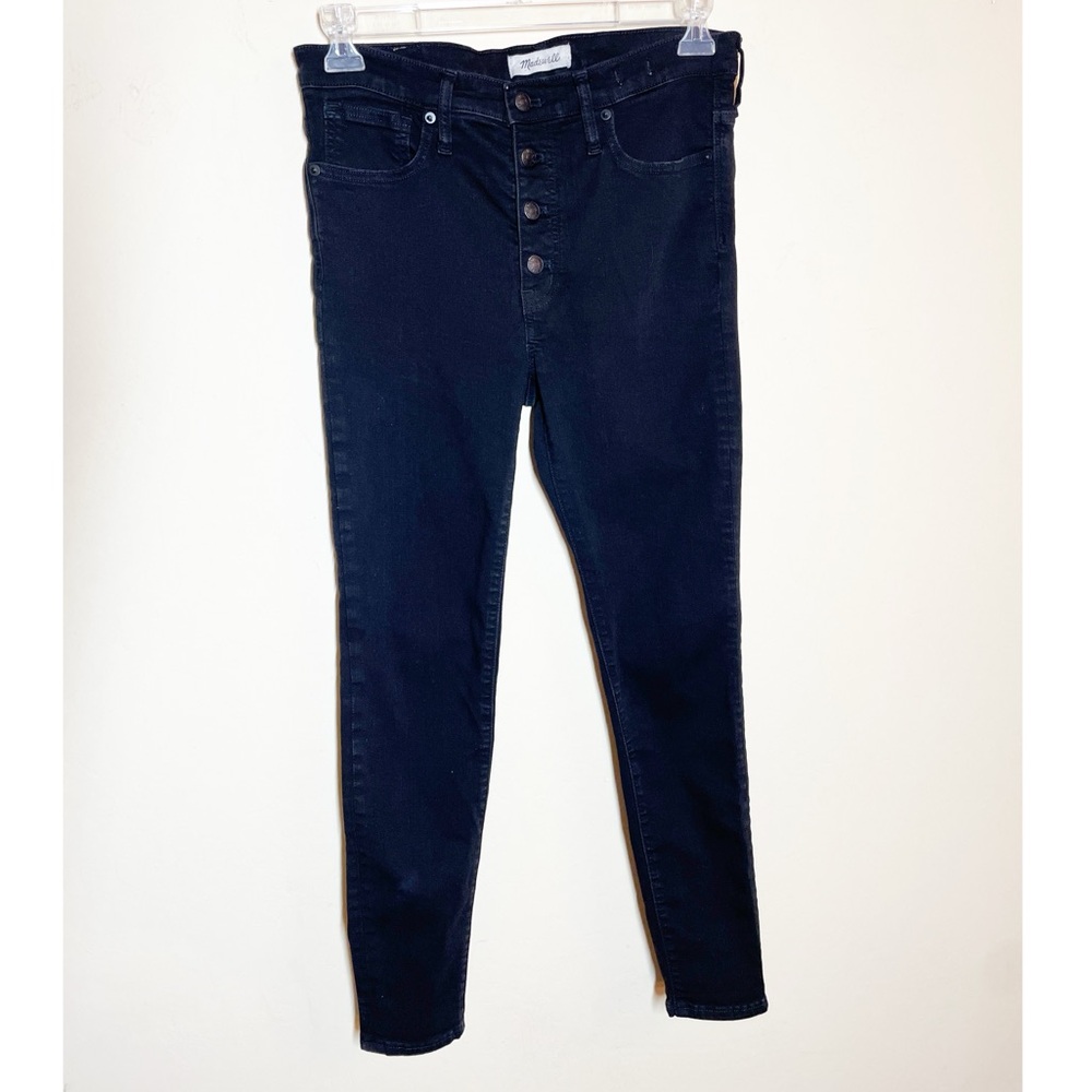 Madewell 9” high rise black skinny. Size 30